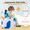 Costway Kids Sofa Chair Foam Filled Armchair Dinosaur Toddler Couch with Cover & Pillow